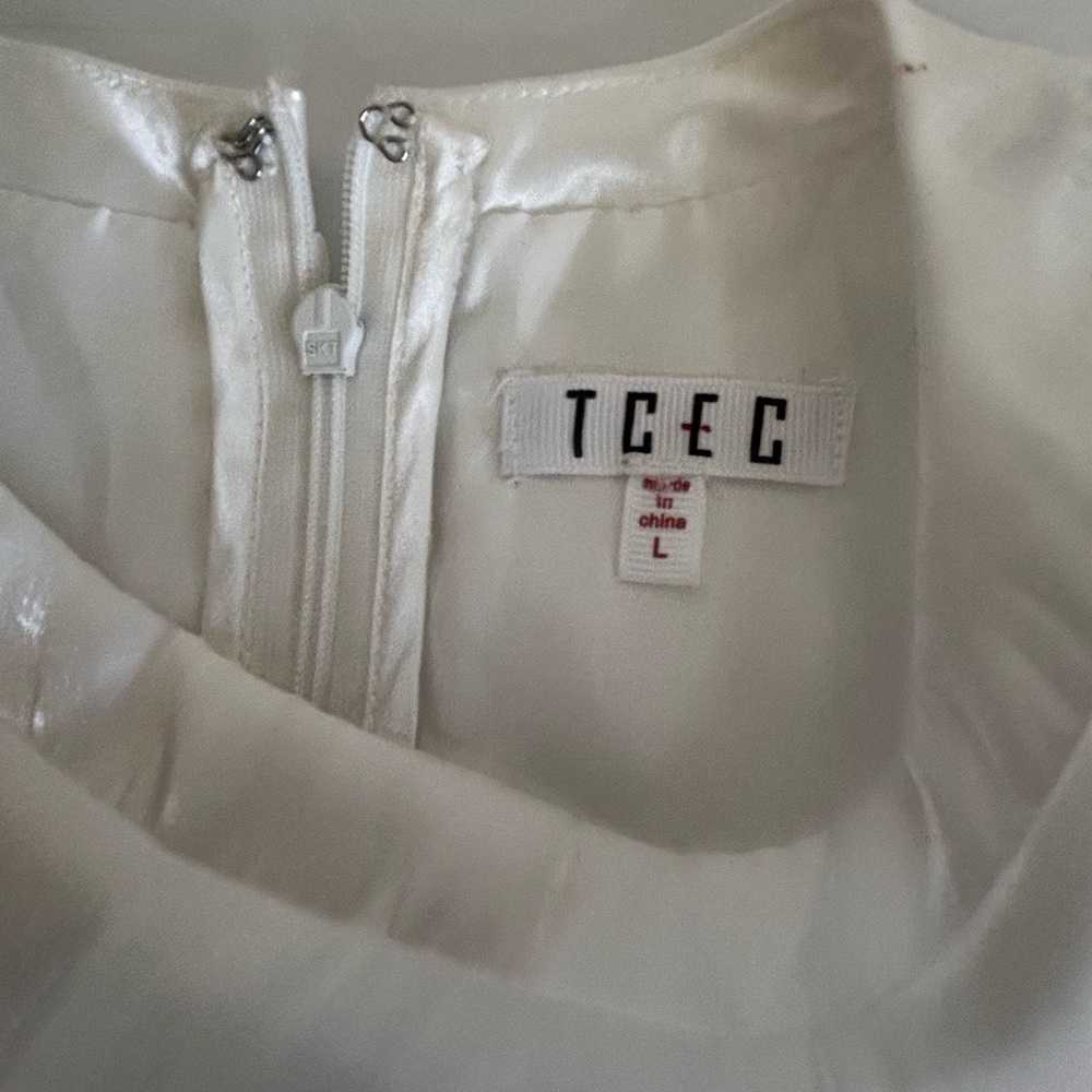 TCEC Cream Ruffle Sleeve Mini Dress - Picture 3 of 8